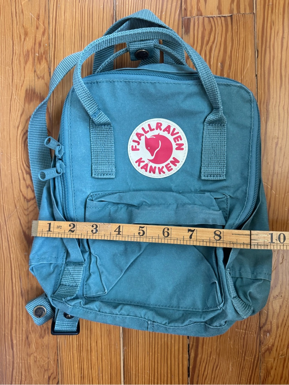 Fjallraven Kånken Mini Teal Backpack - Picture 5 of 5
